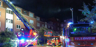Großeinsatz bei Wohnungsbrand in der Tempelhofer Straße