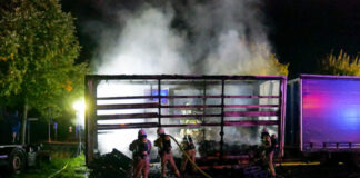 LKW-Brand am Autohof Lehrte
