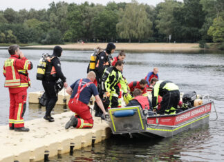 Sucheinsatz am Silbersee nach Rucksackfund Wasserrettung Silbersee