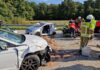 Schwerer Verkehrsunfall auf der A 352: Feuerwehr rettet eingeklemmten Fahrer
