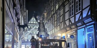 Feuer in der Celler Altstadt