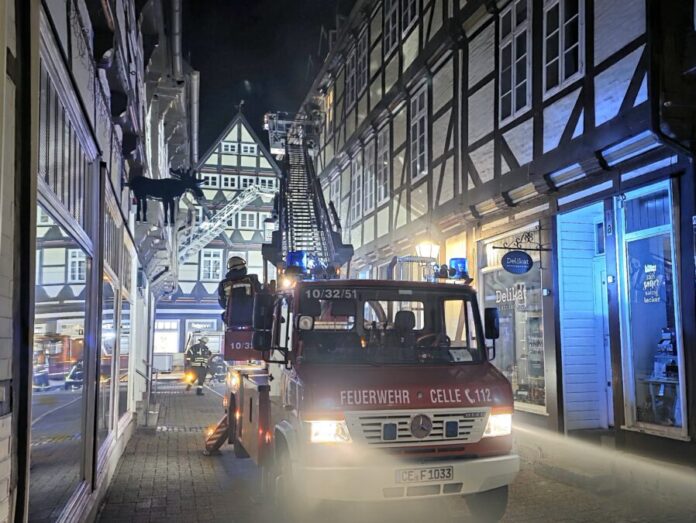 Feuer in der Celler Altstadt