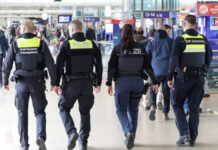 Sicher unterwegs in Hannover: Große Präventionsaktion vor dem Hauptbahnhof „Quattrostreife“ – bestehend aus Bundespolizei, Polizei, Ordnungsdienst der Stadt und DB Sicherheit.