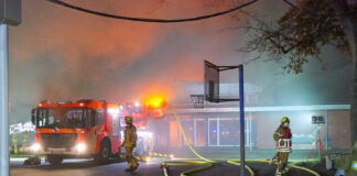 Großbrand Grundschule Beuthener Straße