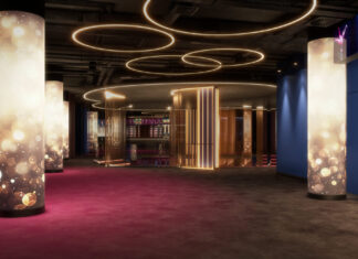 GROOVE entfacht Begeisterung: Weltpremiere 2026 im neuen GOP Artistical-Theater Essen GOP Artistical-Theater Essen_Foyer OG_Treppenansicht