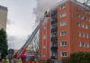 millionenschaden nach küchenbrand in pattensen vollbrand einer wohnung im 5. og in der liebigstraße in pattensen.