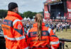 ehrenamtliche johanniter, im einsatz beim deichbrand-festival in cuxhaven