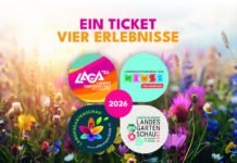 Vier Landesgartenschauen, ein Ticket: Gartenglück 2026 über Bundesländer hinweg Plakat: Kooperation Landesgartenschauen 2026