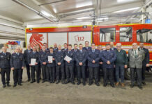 Jahreshauptversammlung der Ortsfeuerwehr Kaltenweide: Rückblick auf einsatzreiches Jahr und zahlreiche Beförderungen Gruppenfoto JHV- Ortsfeuerwehr Kaltenweide