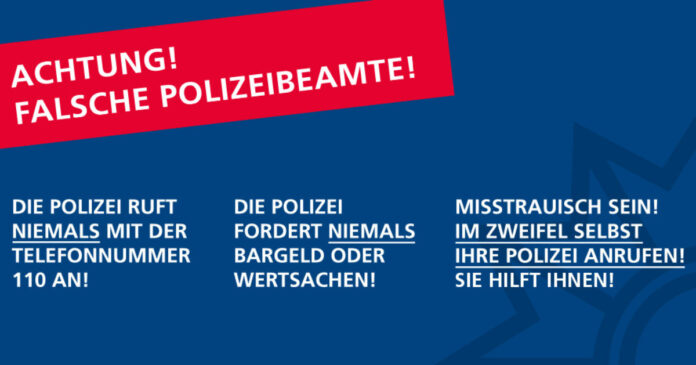 Warnung vor falschen Polizeibeamten