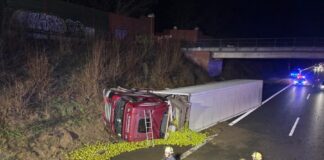 Lkw verunglückt auf BAB A2