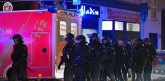 Polizeieinsatz am Steintor in Hannover.