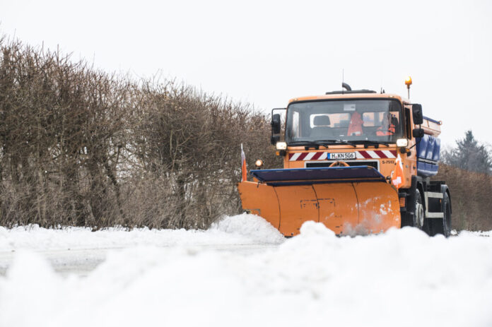 Winterdienst von aha im Einsatz.