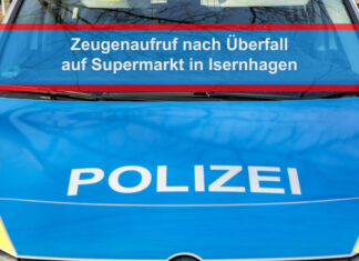 Erneuter Raubüberfall auf Supermarkt in Isernhagen: Polizei bittet um Zeugenhinweise Symbolbild Überfall