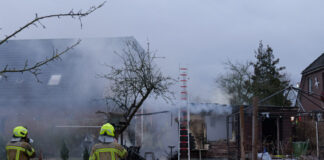 Laubenvollbrand im Stadtteil Sahlkamp