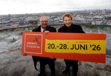 IdeenExpo 2026 Hannover: Telemoritz leuchtet orange zum Kampagnenstart Leuchtturmprojekt IdeenExpo_Telemoritz erstrahlt in Orange