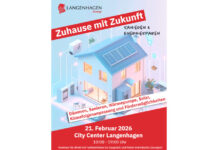 Energiesparen und Sanieren: Informationsangebot im City Center Langenhagen Plakat: Zuhause mit Zukunft – Sanieren & Energiesparen“: Informationsangebot im City Center Langenhagen