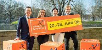 Auftakt zur IdeenExpo 2026, (v.l.n.r.): Falko Mohrs, Muriel Groß, Stanislava Plachá, Dr. Volker Schmidt). -Quelle.: (v.l.n.r. Falko Mohrs, Muriel Groß, Stanislava Plachá, Dr. Volker Schmidt.
