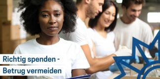 Symbolbild: „Richtig spenden - Betrug vermeiden“