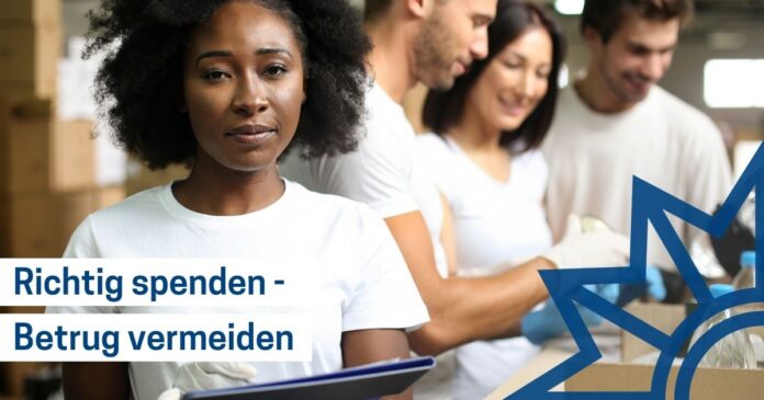 Symbolbild: „Richtig spenden - Betrug vermeiden“