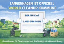 Langenhagen als World Cleanup Kommune ausgezeichnet Langenhagen ist ausgezeichnet! Stadt als „World Cleanup Kommune“ zertifiziert