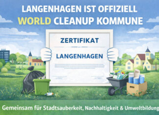 Langenhagen als World Cleanup Kommune ausgezeichnet Langenhagen ist ausgezeichnet! Stadt als „World Cleanup Kommune“ zertifiziert