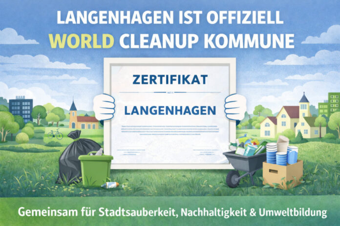 Langenhagen ist ausgezeichnet! Stadt als „World Cleanup Kommune“ zertifiziert