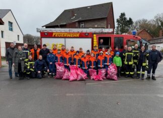 erfolgreiche müllsammelaktion der jugendfeuerwehr bokeloh