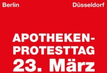 Apotheken schlagen Alarm: Bundesweiter Protesttag am Montag – Notdienst trotzdem gesichert Grafik: Am 23. März 2026 ist Apothekenprotesttag.
