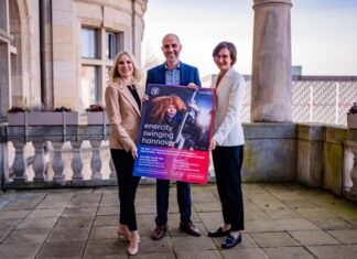Hannover wird wieder zur Jazz-Hauptstadt (von links nach rechts) Dr. Vanessa Erstmann, 1. Vorsitzende Jazz Club Hannover, enercity CEO Aurélie Alemany und Hannovers Oberbürgermeister Belit Onay (Foto: enercity/Philipp Sonnack)