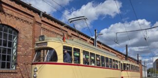 Sonderfahrt mit restauriertem TW 336 am 3. Mai 2026 vom Betriebshof Döhren nach Stöcken