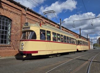 sonderfahrt mit restauriertem tw 336 am 3. mai 2026 vom betriebshof döhren nach stöcken