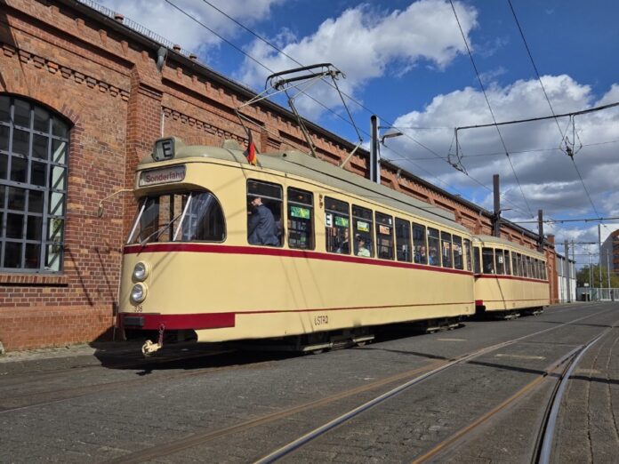 Sonderfahrt mit restauriertem TW 336 am 3. Mai 2026 vom Betriebshof Döhren nach Stöcken