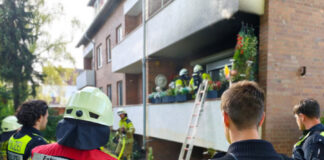 Balkonbrand durch Elektrogrill