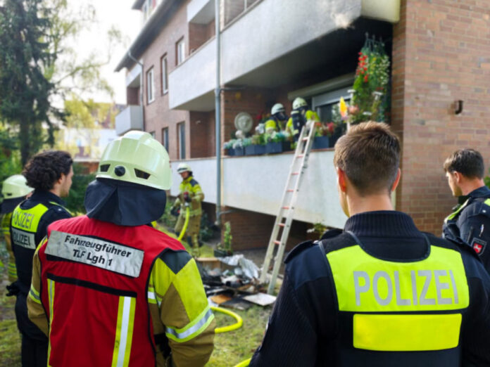 Balkonbrand durch Elektrogrill