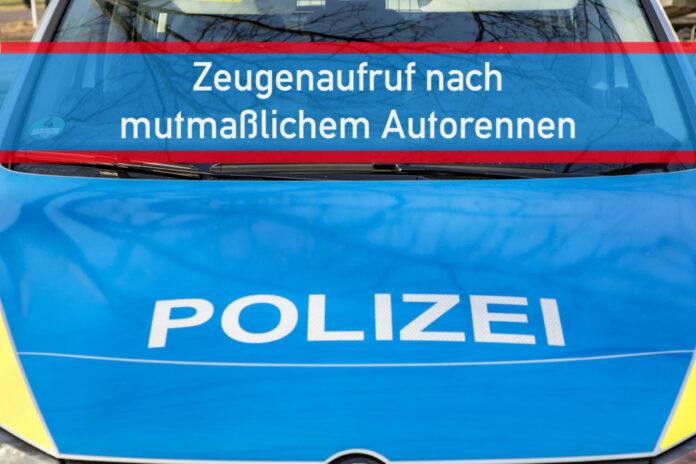 Symbolbild: Zeugenaufruf / Autorennen.