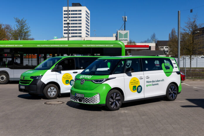 Flottenerweiterung auf 130 – Sprinti wird elektrischer und regionaler 20 ID.Buzz aus dem VW-Werk in Stöcken erweitern ab sofort den Fuhrpark.