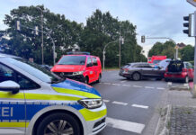 Zwei Verletzte bei Verkehrsunfall in Langenhagen Zwei verletzte Personen bei Verkehrsunfall in Langenhagen