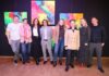 die künstler der ausstellung sehstoff. mehr sehen. mehr spühren umgarnt von organisatoren michael panusch und marco arndt