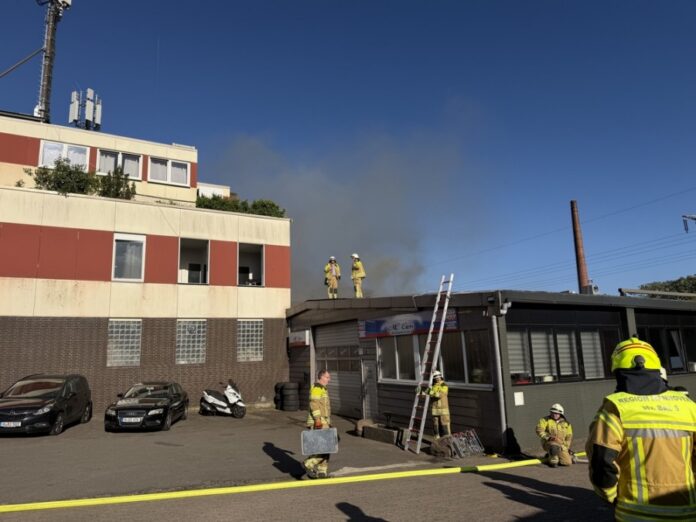 Feuer im Gewerbegebiet Godshorn