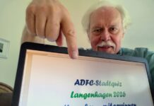 Langenhagen: ADFC startet Stadtradeln-Stadtquiz 2026 "Mitmachen - mitgewinnen": ADFC-Sprecher Dr. Reinhard Spörer hat die 12 + 1 Fragen des Stadtquiz 2026 zusammen mit Heiko Niedziella entwickelt.