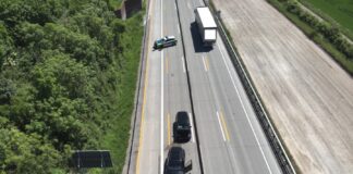 Unfallstelle auf der A7 bei Drispenstedt