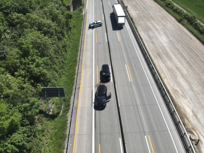 Unfallstelle auf der A7 bei Drispenstedt
