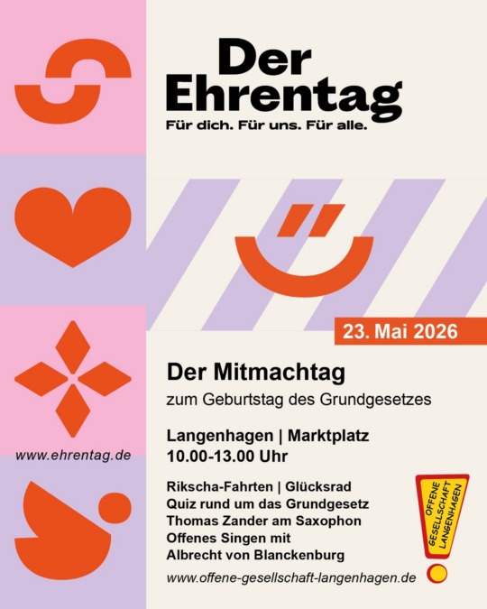 veranstaltung zum geburtstag des grundgesetztes