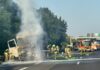 lkw-brand auf der a2 bei garbsen sorgt für vollsperrung