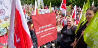 Demonstration gegen Gesundheitsrefom