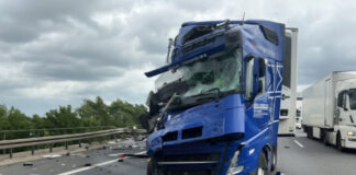 LKW Unfall A2 - Verkehrsunfall