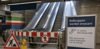 Themenbild: Rolltreppen / Bauarbeiten