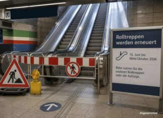 Themenbild: Rolltreppen / Bauarbeiten
