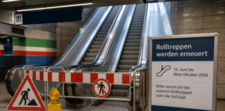 Themenbild: Rolltreppen / Bauarbeiten